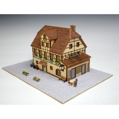 画像3: ウッディジョー (NO.321) 1/87 ヨーロッパの街並みシリーズ ドイツ 木製模型 組立キット