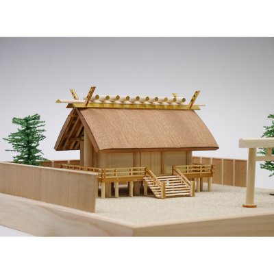画像2: ウッディジョー (NO.356) 1/150 神明造り 神社 木製模型 組立キット