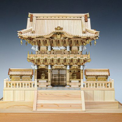 画像1: ウッディジョー (NO.353) 1/50 日光東照宮 陽明門 木製模型 組立キット
