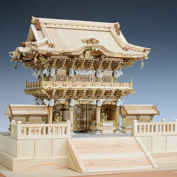画像1: ウッディジョー (NO.353) 1/50 日光東照宮 陽明門 木製模型 組立キット  (1)