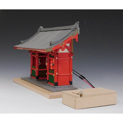 画像2: ウッディジョー (NO.373) ハーフタイプ 雷門 木製模型 組立キット