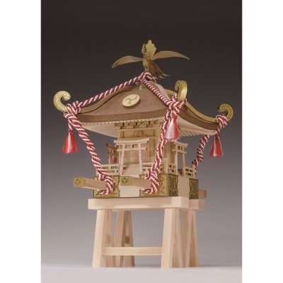 画像1: ウッディジョー (NO.357) 1/10 ミニみこし 木製模型 組立キット