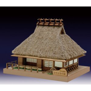 画像: ウッディジョー (NO.368) ミニ建築 No.5 かやぶきの家 木製模型 組立キット 