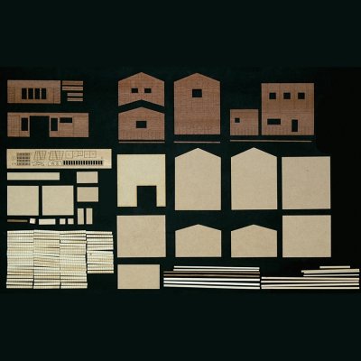 画像3: ウッディジョー (NO.367) ミニ建築 No.4 旅籠 木製模型 組立キット