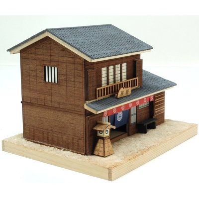 画像2: ウッディジョー (NO.367) ミニ建築 No.4 旅籠 木製模型 組立キット