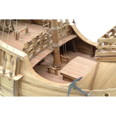 画像3: ウッディジョー (NO.650) 1/30 カタロニア船 木製模型 組立キット 