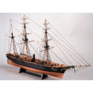 画像: ウッディジョー (NO.644) 1/75 咸臨丸（帆なし） 木製模型 組立キット 