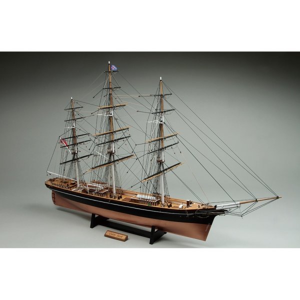 画像1: ウッディジョー (NO.647) 1/100 カティサーク（帆なし） 木製模型 組立キット  (1)