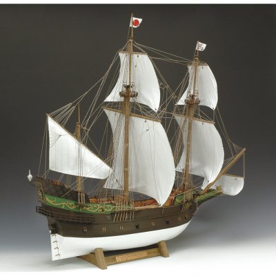 画像1: ウッディジョー (NO.162) 1/80 サン・ファン・バウティスタ 木製模型 組立キット 