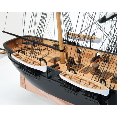 画像3: ウッディジョー (NO.182) 1/120 黒船 サスケハナ(縮帆タイプ) 木製模型 組立キット