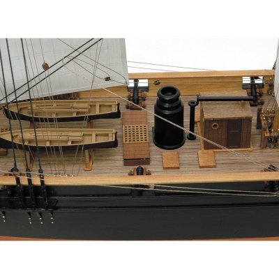 画像2: ウッディジョー (NO.643) 1/75 咸臨丸(帆付) 木製模型 組立キット