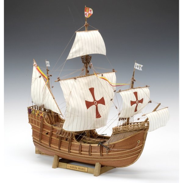 画像1: ウッディジョー (NO.651) 1/50 サンタマリア 木製模型 組立キット  (1)