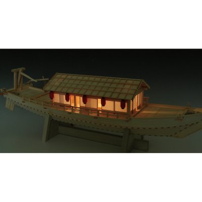 画像3: ウッディジョー (NO.657) 1/24 屋形船 木製模型 組立キット 