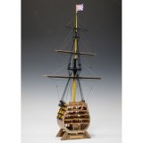 画像: ウッディジョー (NO.663) 1/160 ビクトリー カットモデル（帆なし）木製模型 組立キット 