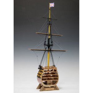 画像: ウッディジョー (NO.663) 1/160 ビクトリー カットモデル（帆なし）木製模型 組立キット 