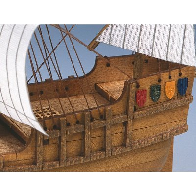 画像2: ウッディジョー (NO.802) ミニ帆船 No.2 サンタマリア 木製模型 組立キット