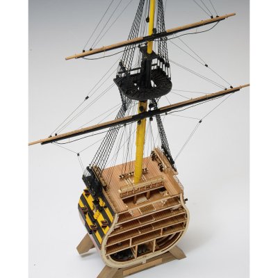 画像1: ウッディジョー (NO.663) 1/160 ビクトリー カットモデル（帆なし）木製模型 組立キット 
