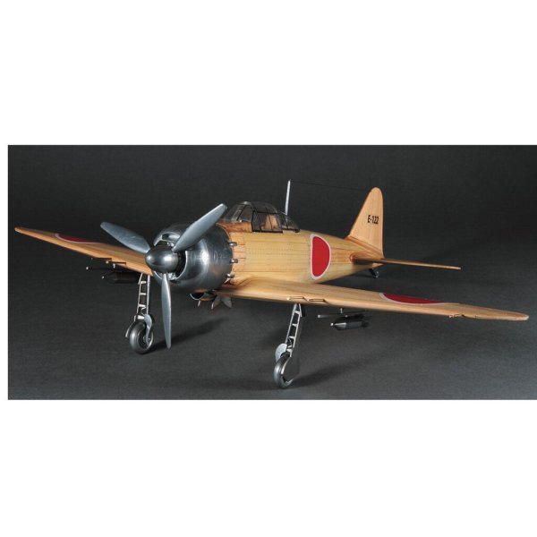 画像1: ウッディジョー (NO.659) 1/24 零戦 木製模型 組立キット  (1)
