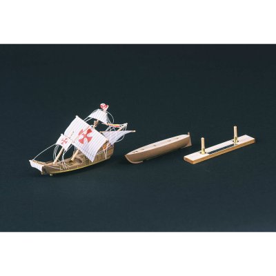 画像2: ウッディジョー (NO.668) ボトルシップ No.2 サンタマリア 木製模型 組立キット