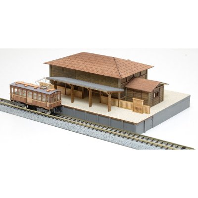 画像2: ウッディジョー (NO.186) 1/150 懐かしの木造電車&機関車 No.10 木製模型 組立キット