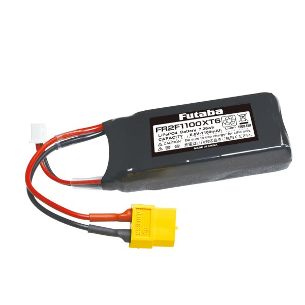 画像1: 新製品 フタバ (311673) FR2F1100XT6 受信機専用リチウムフェライトバッテリー 6.6V1,100mAh   (1)