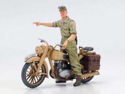 画像3: タミヤ (25208) 1/35 ドイツIV号戦車F型・伝令バイクセット“北アフリカ戦線”