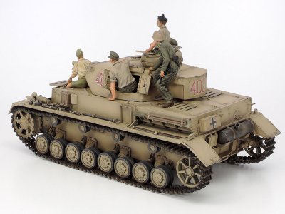 画像2: タミヤ (25208) 1/35 ドイツIV号戦車F型・伝令バイクセット“北アフリカ戦線”