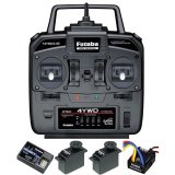 画像: フタバ (035777)  電動カー用 T4YWD (R214GFE 受信機+Ｕ300サーボx2付+アンプ:MC340CR付) セット  