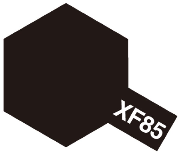 画像1: タミヤ (80385) エナメル XF-85 ラバーブラック   (1)