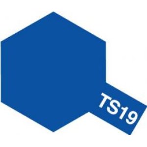 画像: タミヤ TS-19 カラー スプレー (メタリックブルー つやあり)    