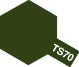画像: タミヤ TS-70 カラー スプレー (OD色(陸上自衛隊) つや消し)   