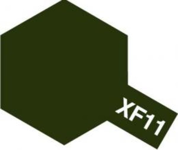 画像1: タミヤ（81711）アクリルミニ XF-11 暗緑色   (1)
