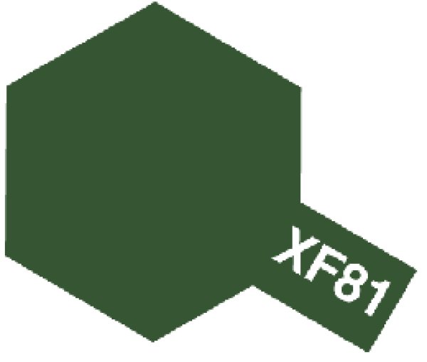 画像1: タミヤ（81781）アクリルミニ XF-81 ダークグリーン2 （イギリス空軍）   (1)