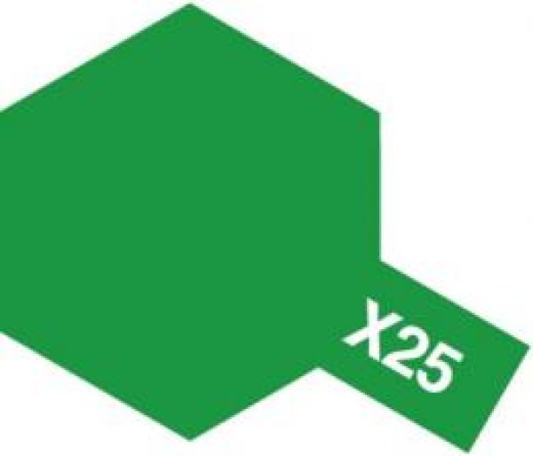 画像1: タミヤ（81525）アクリルミニ X-25 クリヤーグリーン   (1)
