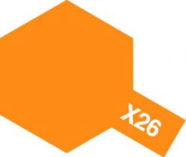 画像1: タミヤ（81526）アクリルミニ X-26 クリヤーオレンジ   (1)