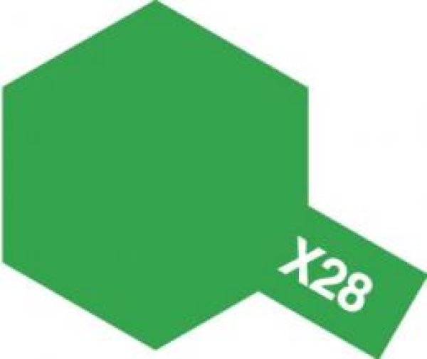 画像1: タミヤ（81528）アクリルミニ X-28 パークグリーン   (1)