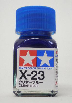 画像: タミヤ（80023）エナメル X-23 クリヤーブルー  