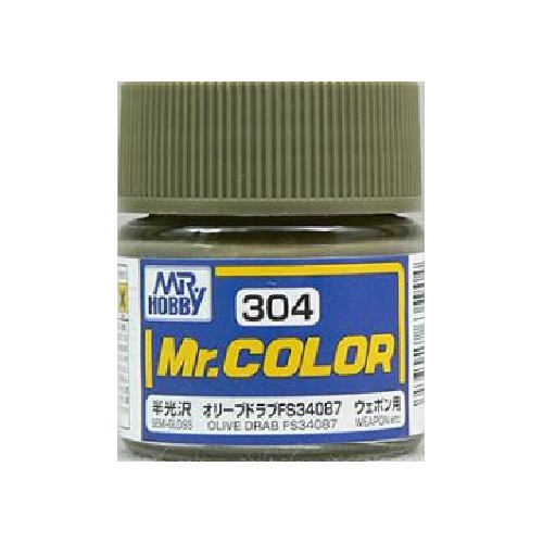 画像1: GSIクレオス (C304) Mr.カラー (オリーブドラブ FS34087) 半光沢