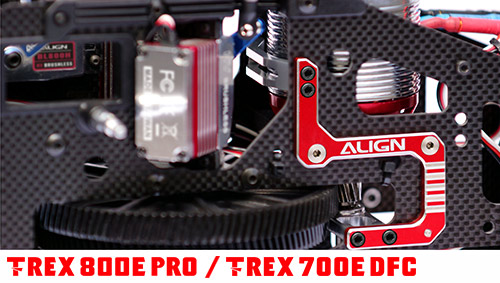 画像: ALIGN 700E DFC/800E PRO/800F3C用  フレーム強化プレート＆ブレース ASSY メタル製     