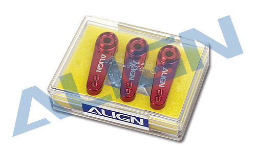 画像: ALIGN 550X-800E用【Align/Futaba用】D6FF サーボホーン  (M2.5) メタル製 赤色   
