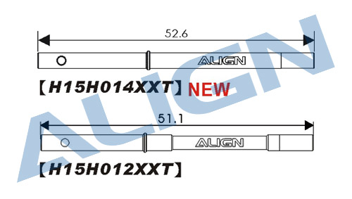 画像: ALIGN 150X用 メインシャフト (アップグレードVer. ) 【ネコポス対応】