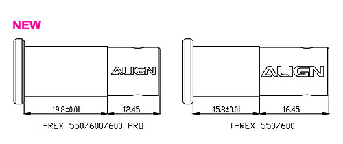 画像: ALIGN 550E/600CF/ESP/N/N V2/XN用  インギアケースセット 黒     