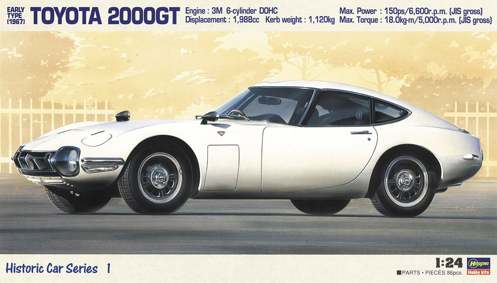 画像1: ハセガワ HC1 1/24 (1667年) トヨタ 2000GT (前期型) “1967” 