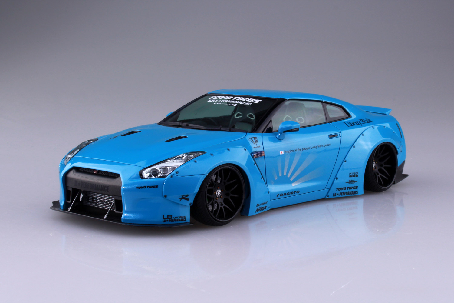 アオシマ (09) 1/24 LB☆WORKS R35 GT-R Ver.1 リバティーウォーク ...