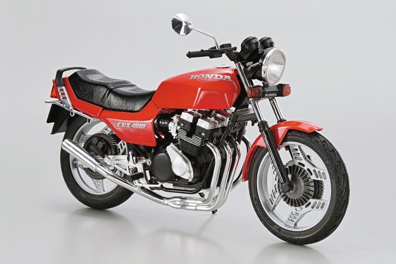 画像: アオシマ (48) 1/12 (1981年) ホンダ NC07 CBX400F モンツァレッド '81 カスタムパーツ付き   