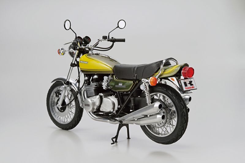 画像: アオシマ (47) 1/12 (1973年) カワサキ Z1 900 SUPER4 '73 カスタムパーツ付き  