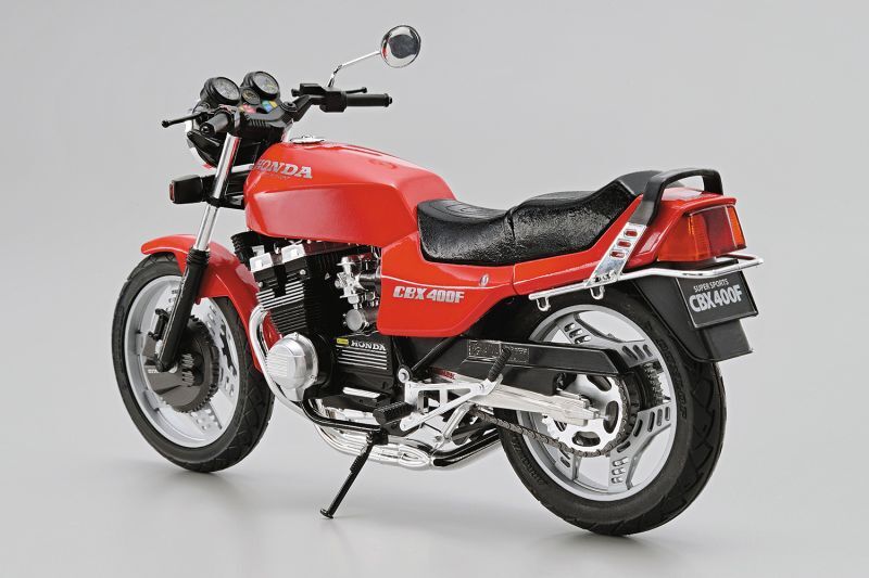 画像: アオシマ (48) 1/12 (1981年) ホンダ NC07 CBX400F モンツァレッド '81 カスタムパーツ付き   