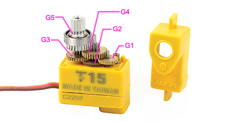 画像: ALIGN T15/T15T サーボ用 ギアセット   