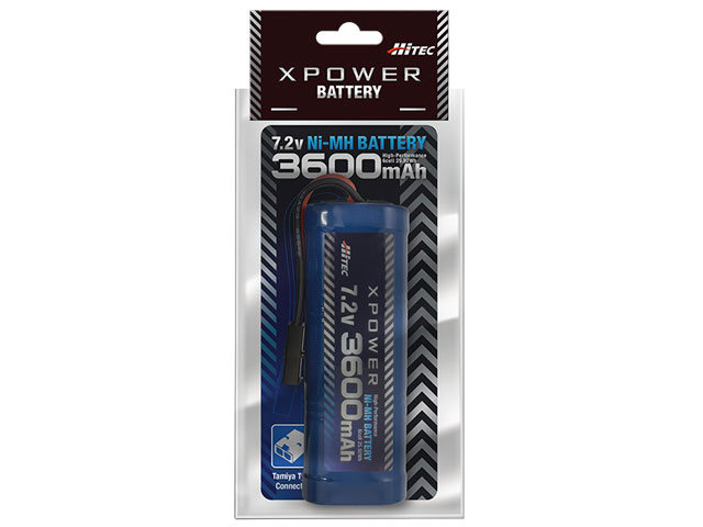 画像: ハイテック  (XP3600-NT-B)  Ni-MH 7.2V 3600mAh タミヤタイプコネクター  