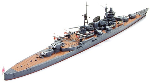 画像: タミヤ 344 1/700 日本軽巡洋艦 熊野 （くまの）    
